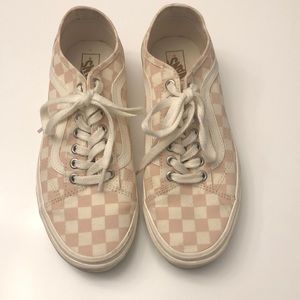 Vans Old Skool Tapered pink and white checkered sneakers